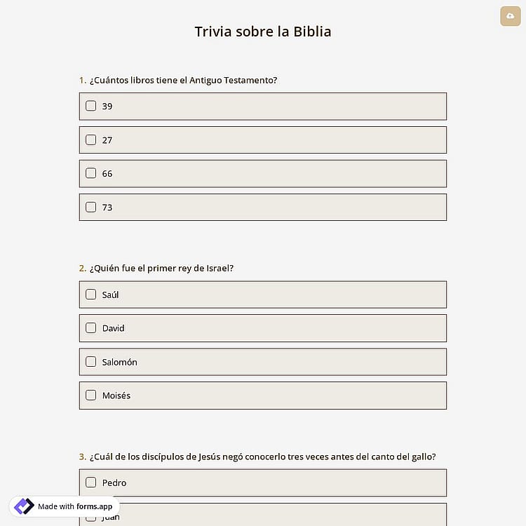 Trivia sobre la Biblia