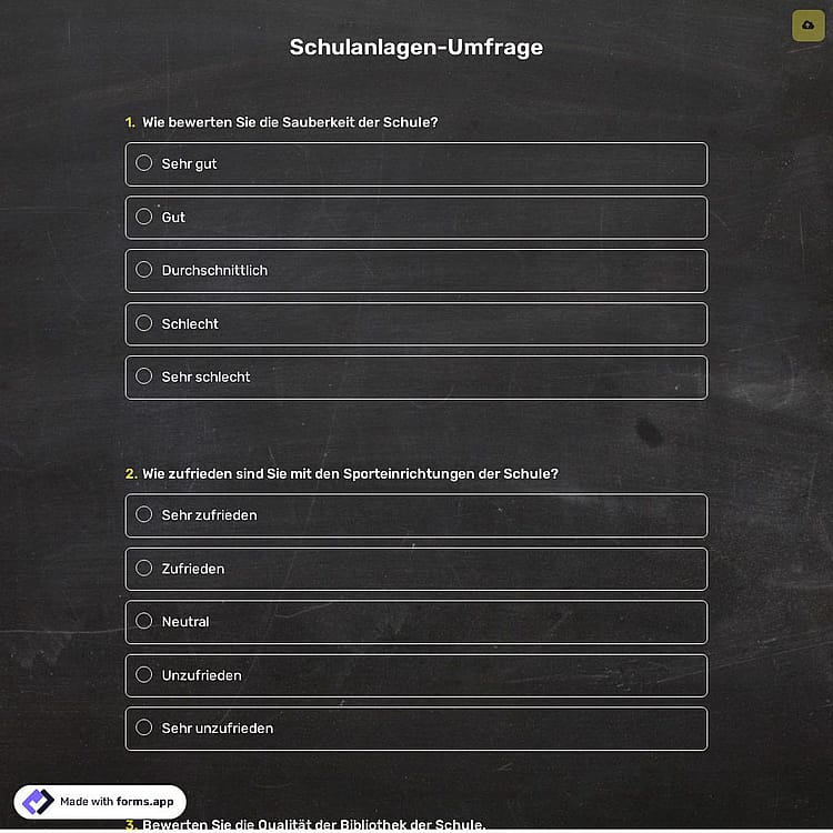 Schulanlagen-Umfrage