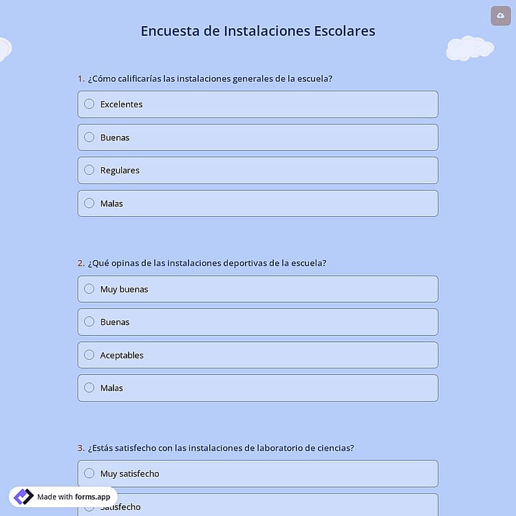 Encuesta de Instalaciones Escolares