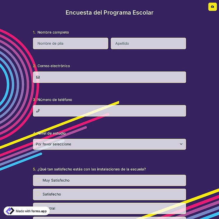 Encuesta del Programa Escolar