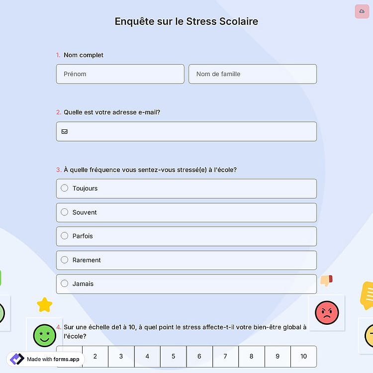 Enquête sur le Stress Scolaire