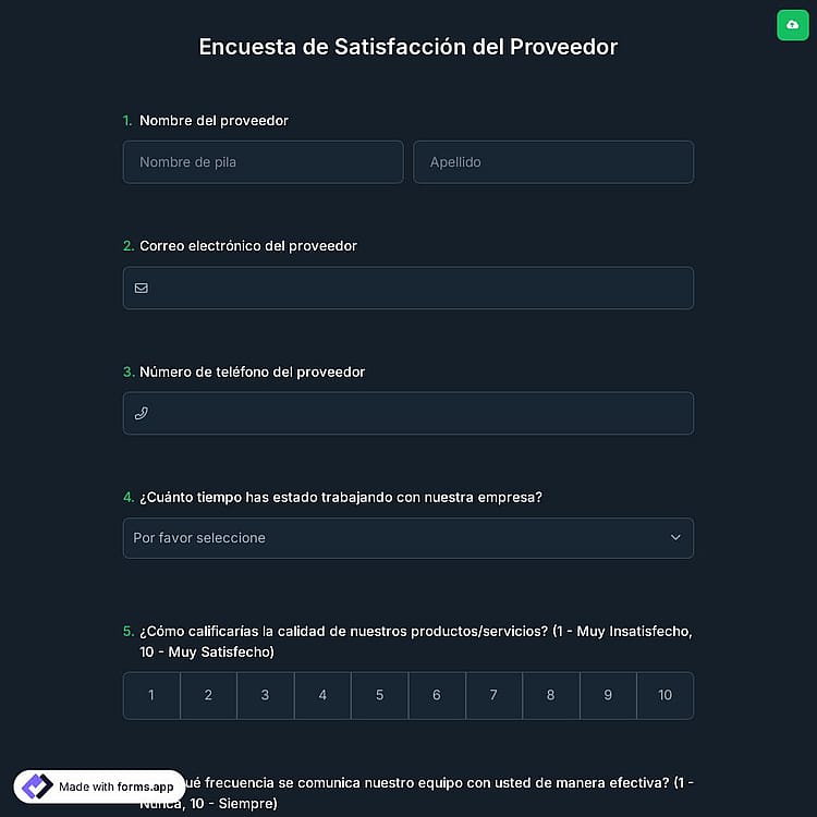 Encuesta de Satisfacción del Distribuidores