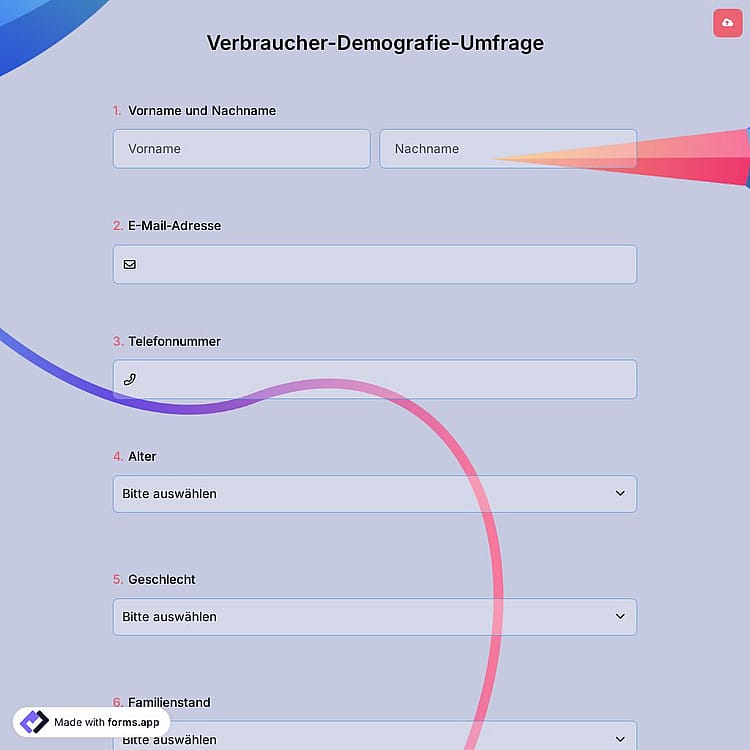 Verbraucher-Demografie-Umfrage