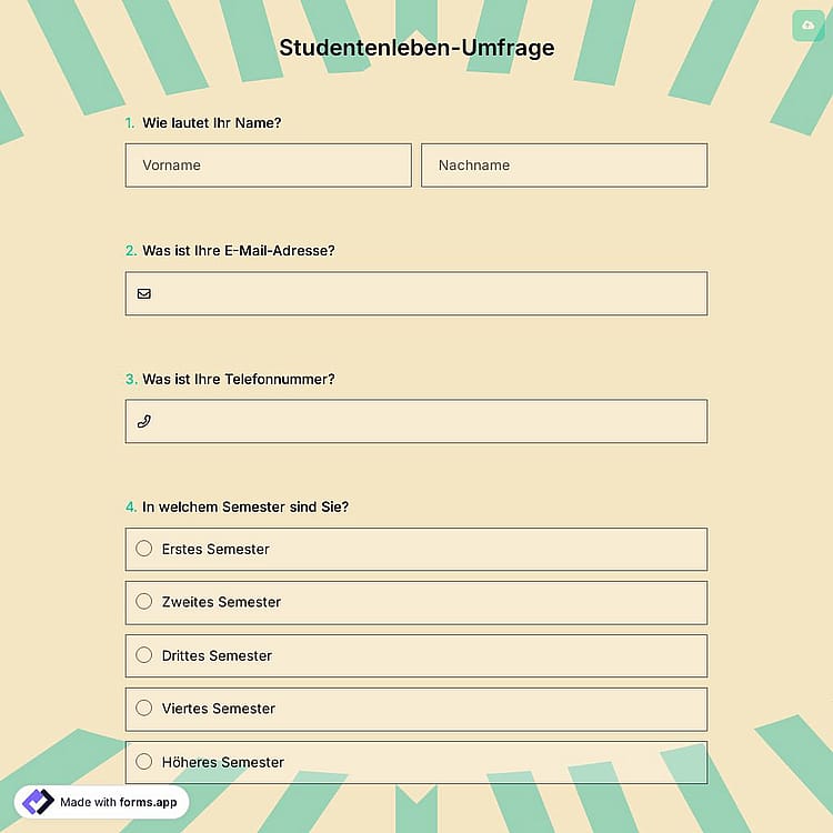Studentenleben-Umfrage