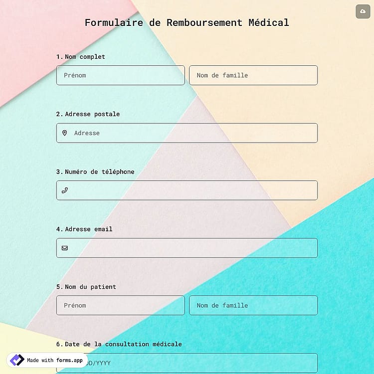 Formulaire de Remboursement Médical