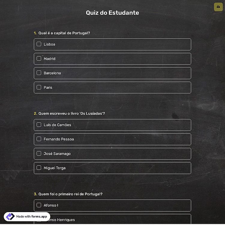 Quiz do Estudante