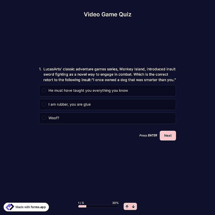 Video Game Quiz