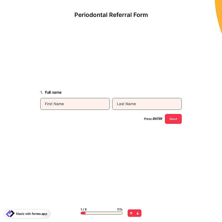 Periodontal Referral Form