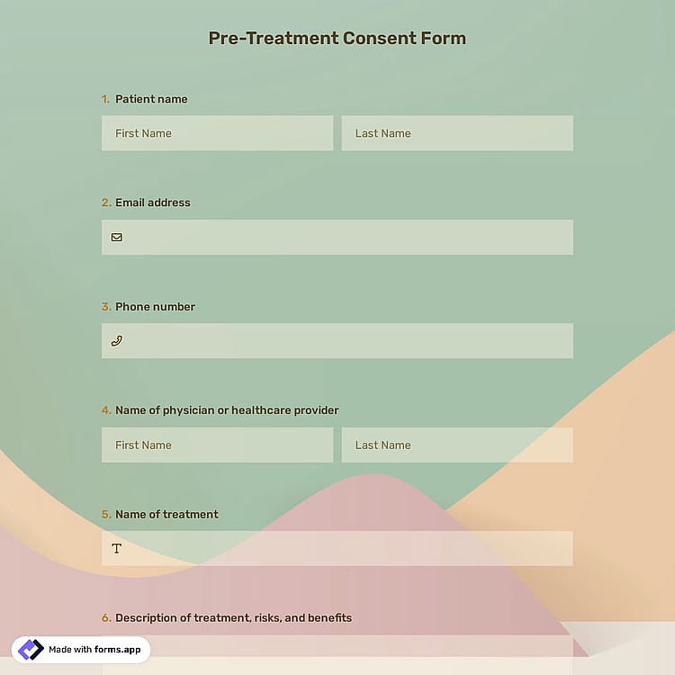 Pre-Treatment Consent Form