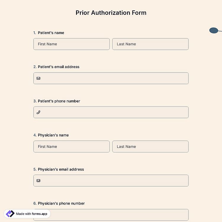 Prior Authorization Form