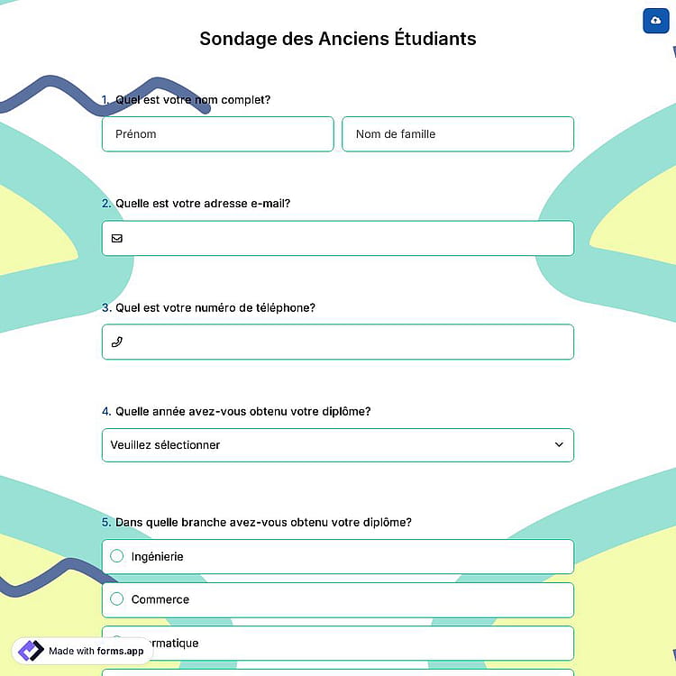 Sondage des Anciens Étudiants