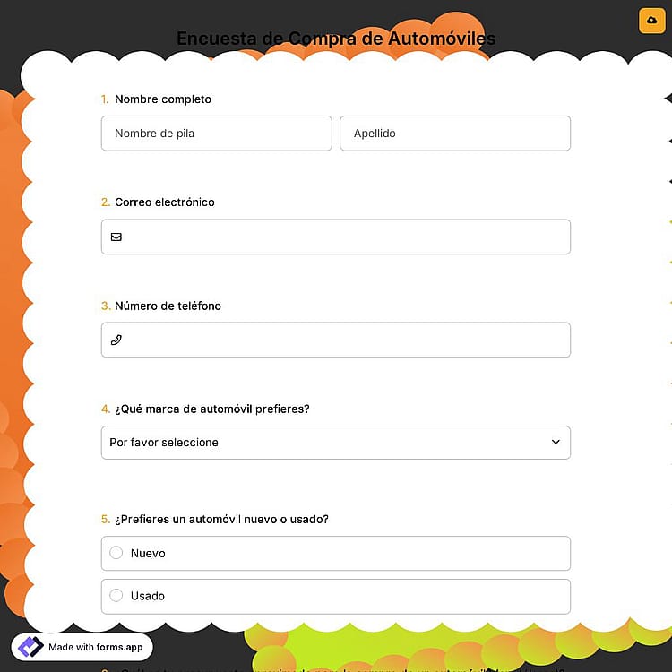 Encuesta de Compra de Automóviles