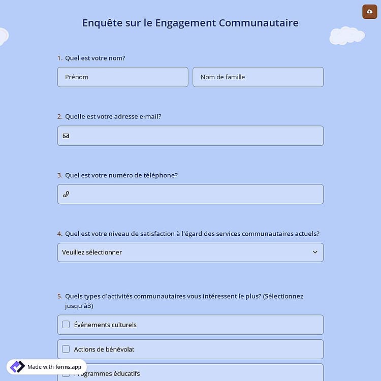 Enquête le Engagement Communautaire
