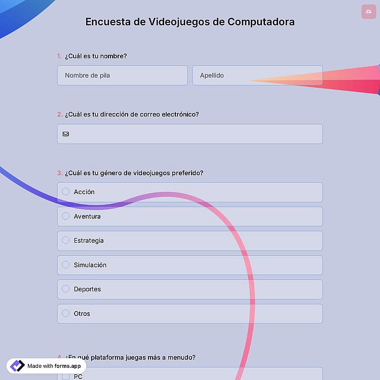 Encuesta de Videojuegos de Computadora