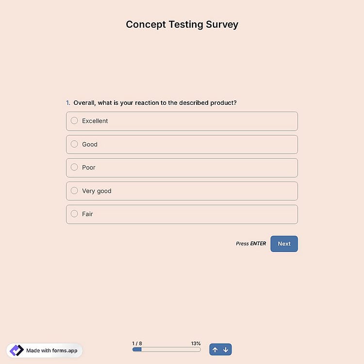 Concept Testing Survey