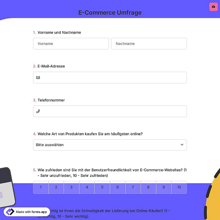 E-Commerce Umfrage