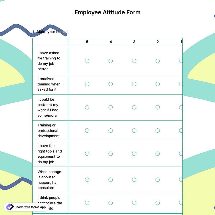 Employee Attitude Survey