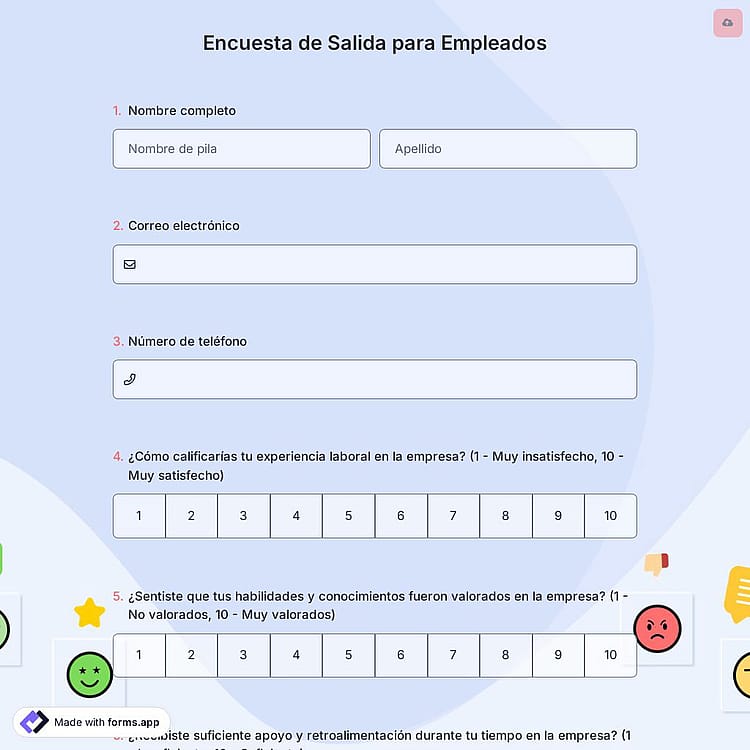 Encuesta de Salida para Empleados