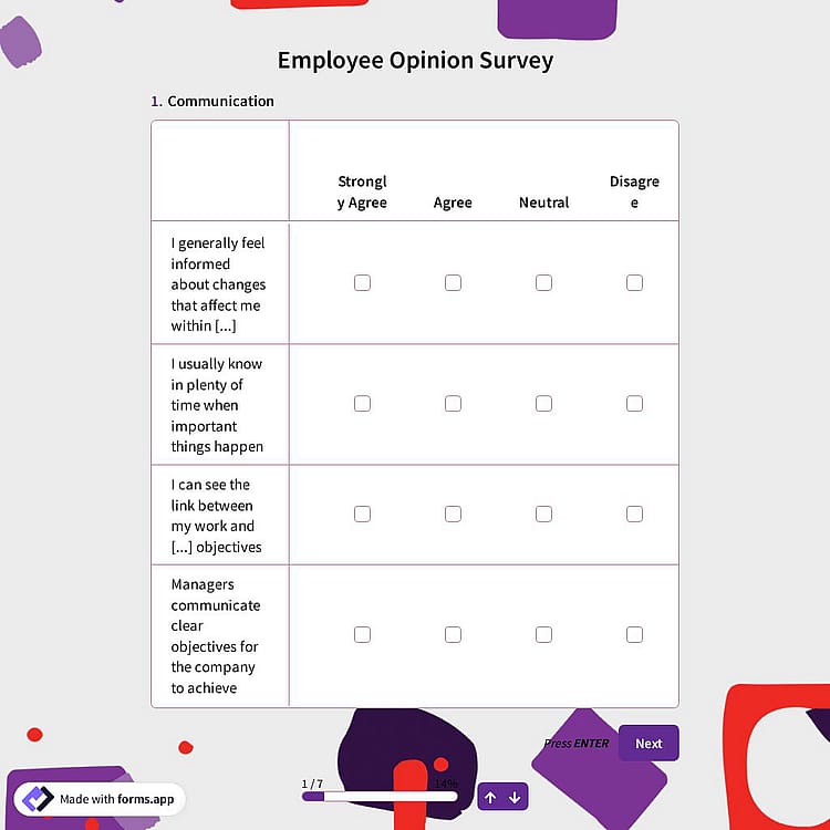 Employee Opinion Survey