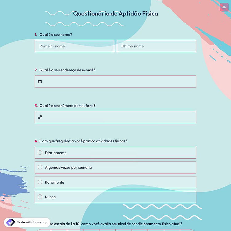 Questionário de Aptidão Física
