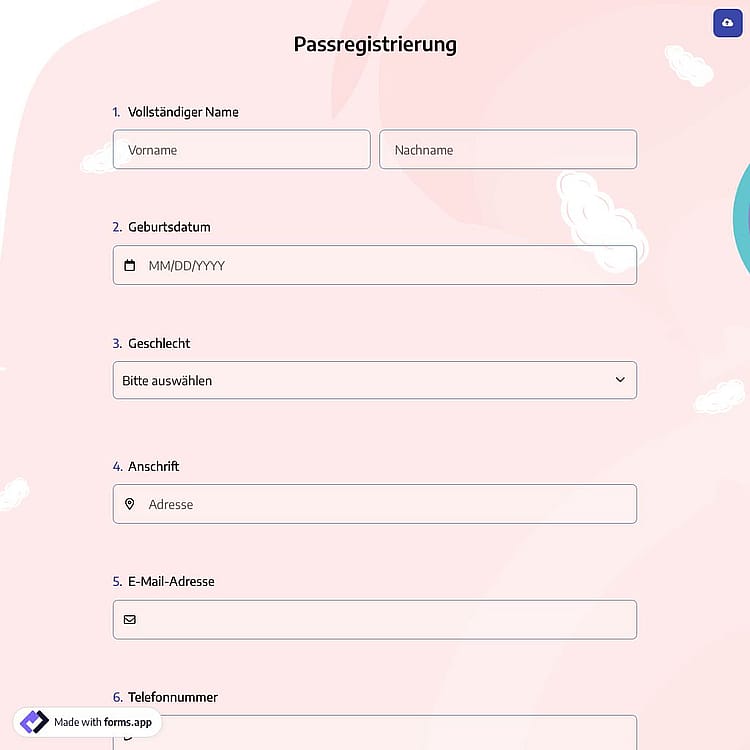 Passregistrierung