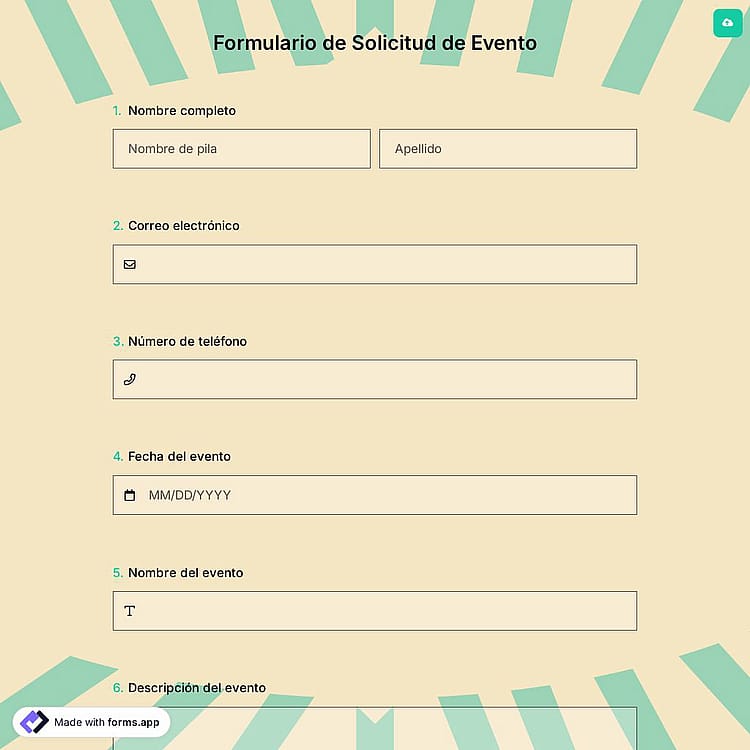 Formulario de Solicitud de Evento