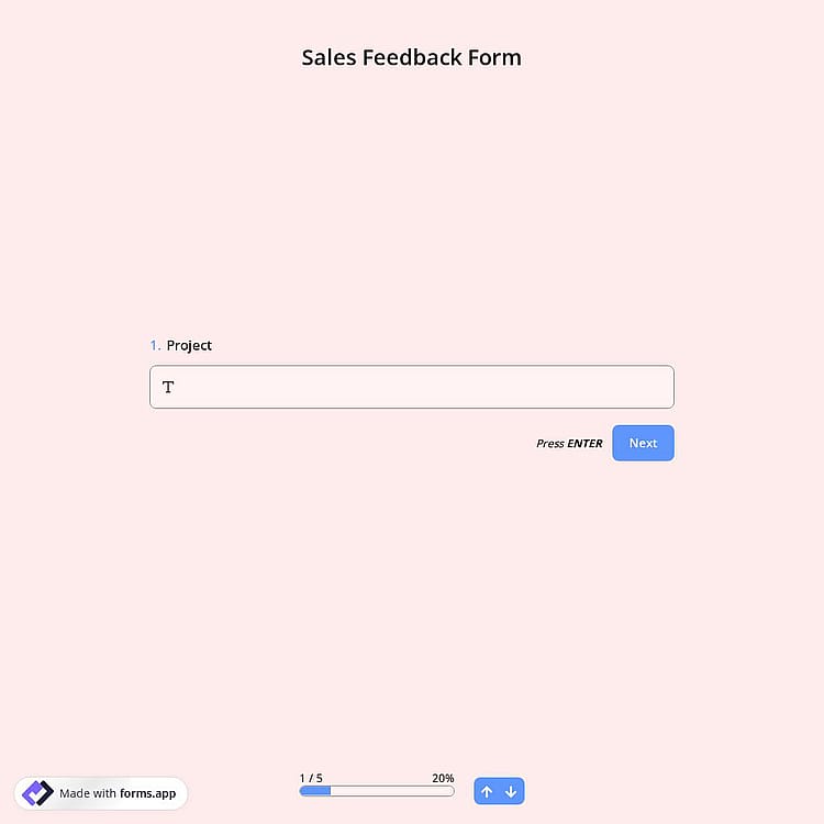 Sales Feedback Form