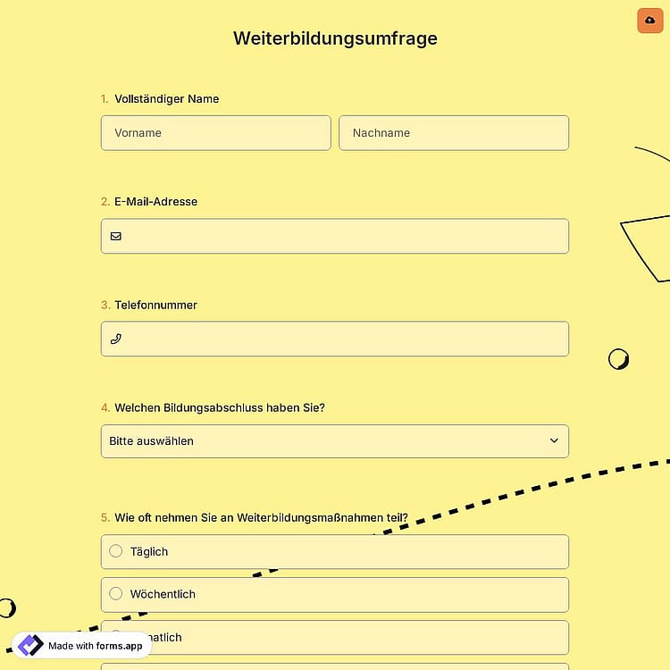 Weiterbildungsumfrage