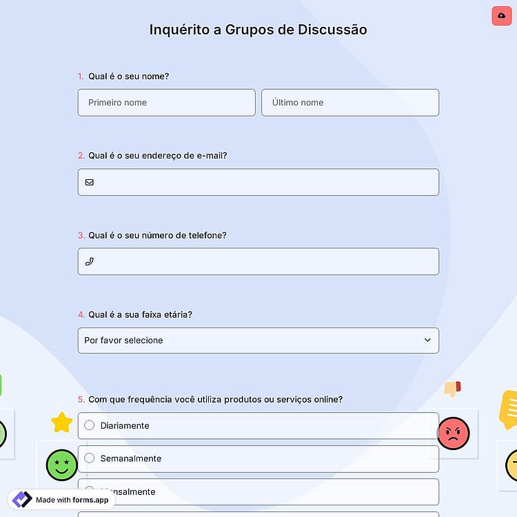 Inquérito a Grupos de Discussão