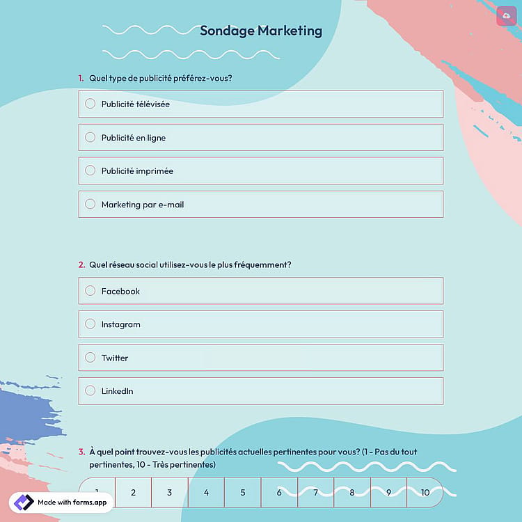Sondage Marketing