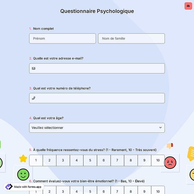 Questionnaire Psychologique