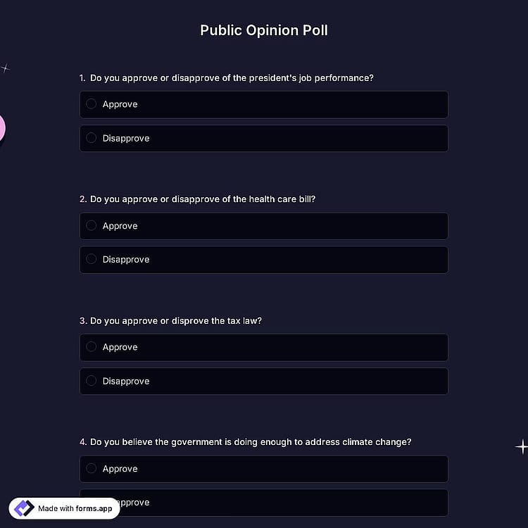 Public Opinion Poll