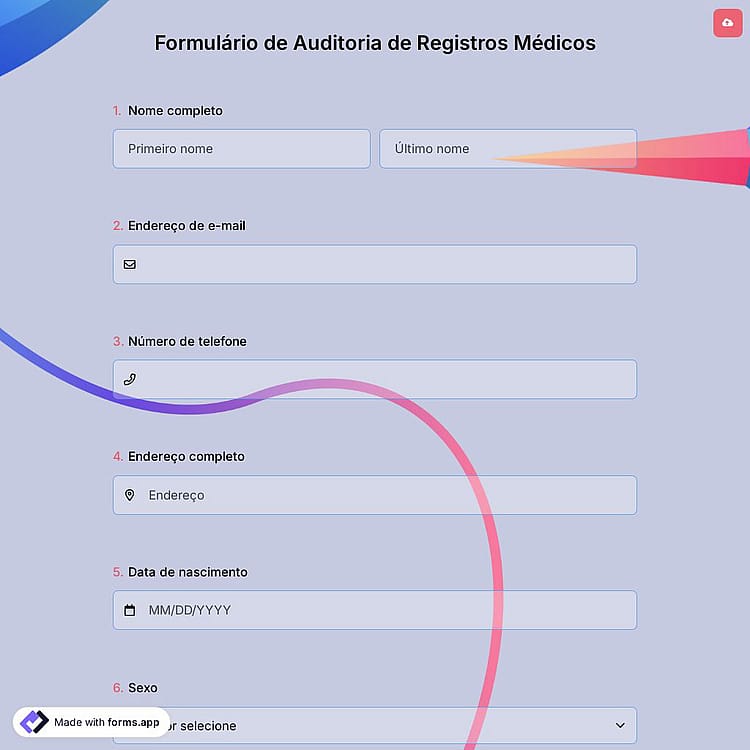 Formulário de Auditoria de Registros Médicos