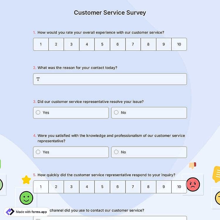 Customer Service Survey
