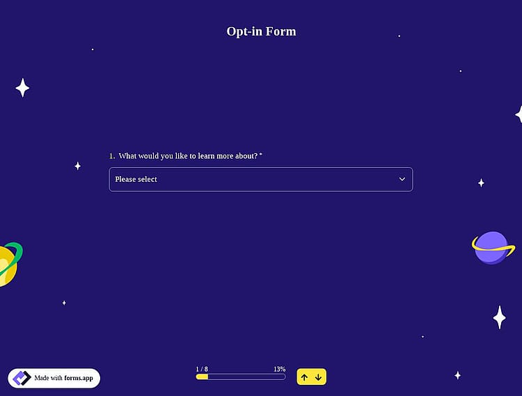 Opt-In Form