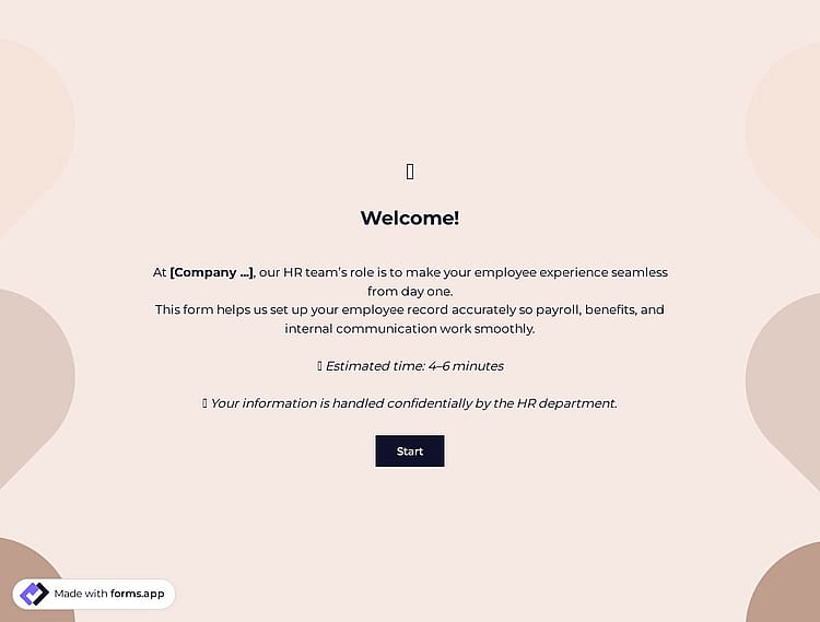 Biographical Information Form