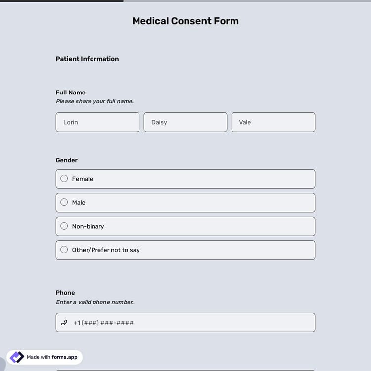 Medical Consent Form Template