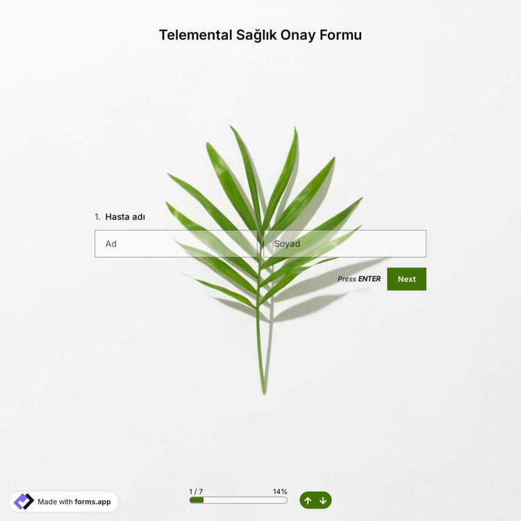Telemental Sağlık Onam Formu Şablonu