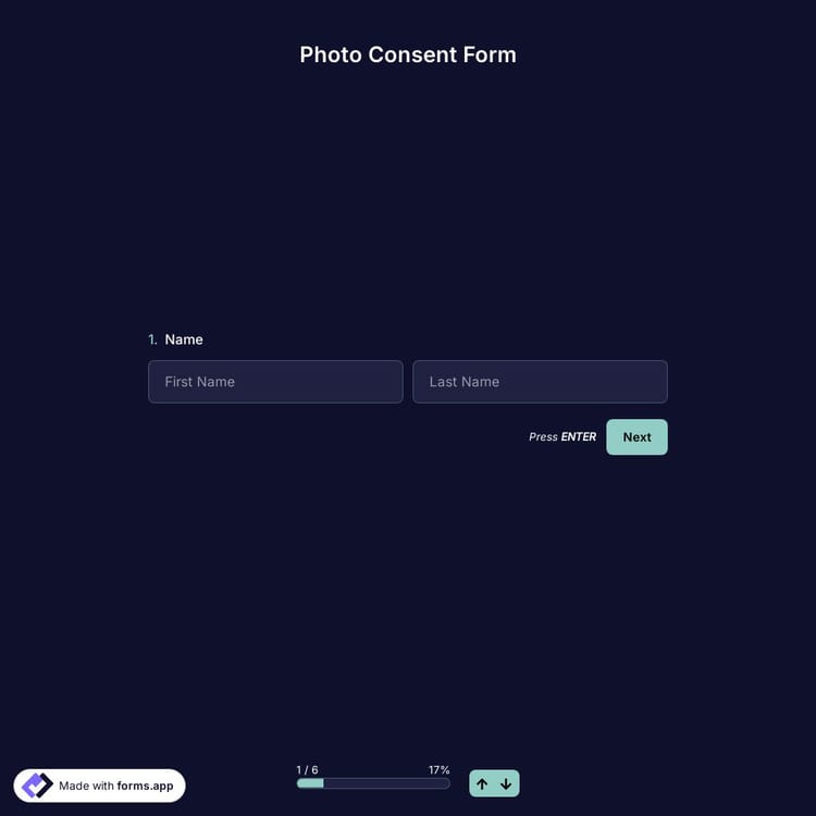 Photo Consent Form Template