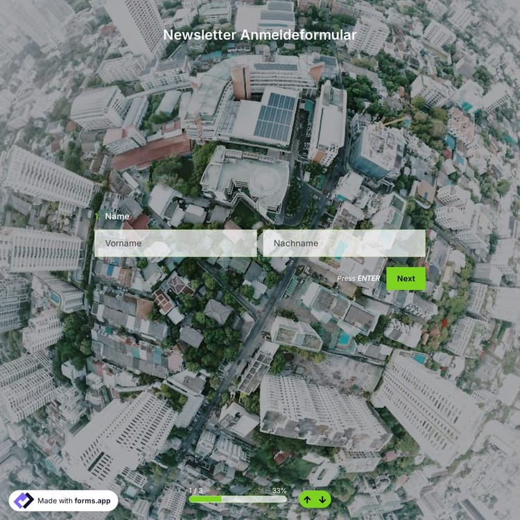 Newsletter-Anmeldeformular-Vorlage