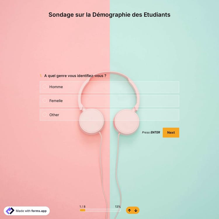 Modèle D'enquête Démographique sur les Etudiants