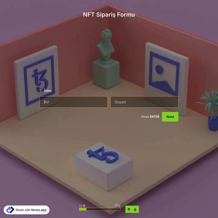 NFT Sipariş Formu Şablonu