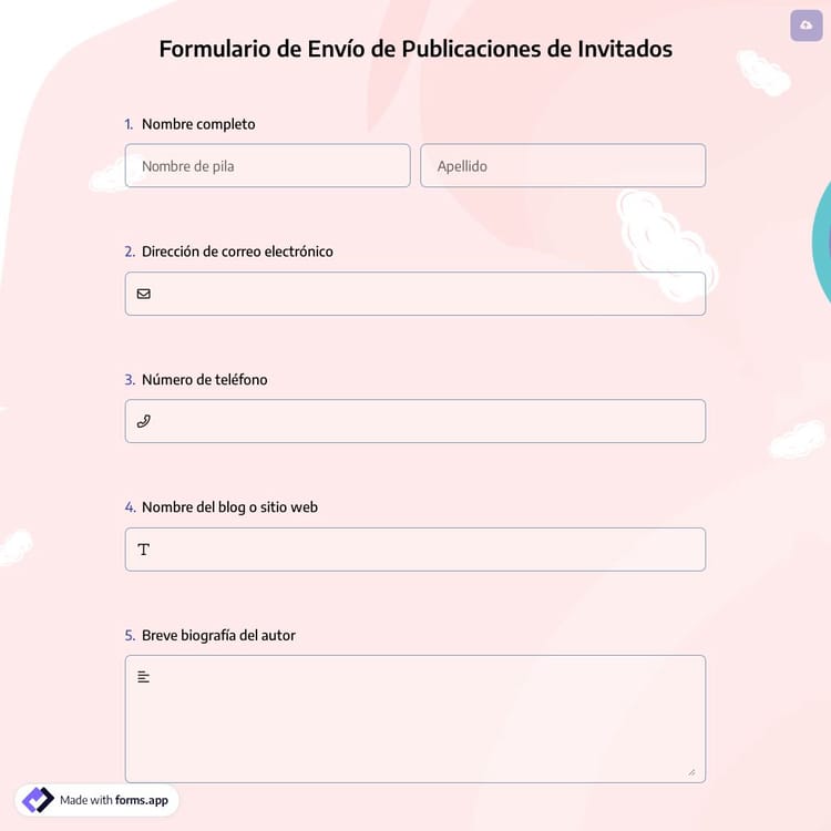 Formulario de Envío de Publicaciones de Invitados