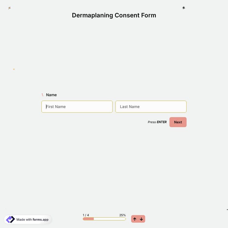 Dermaplaning Consent Form