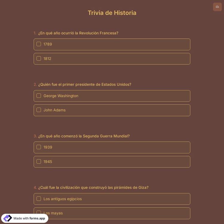 Trivia de Historia