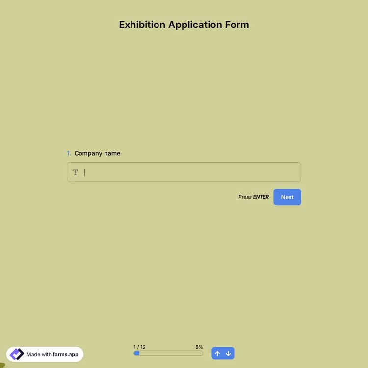Exhibition Application Form