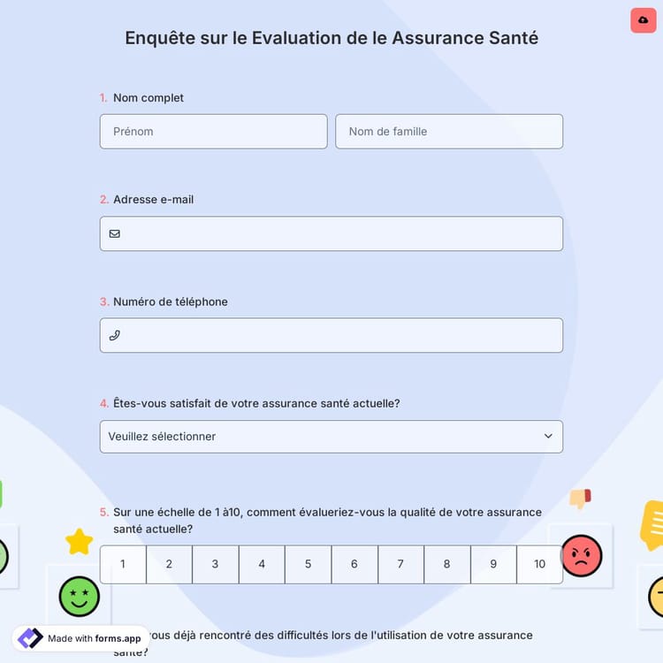 Enquête sur le Evaluation de le Assurance Santé