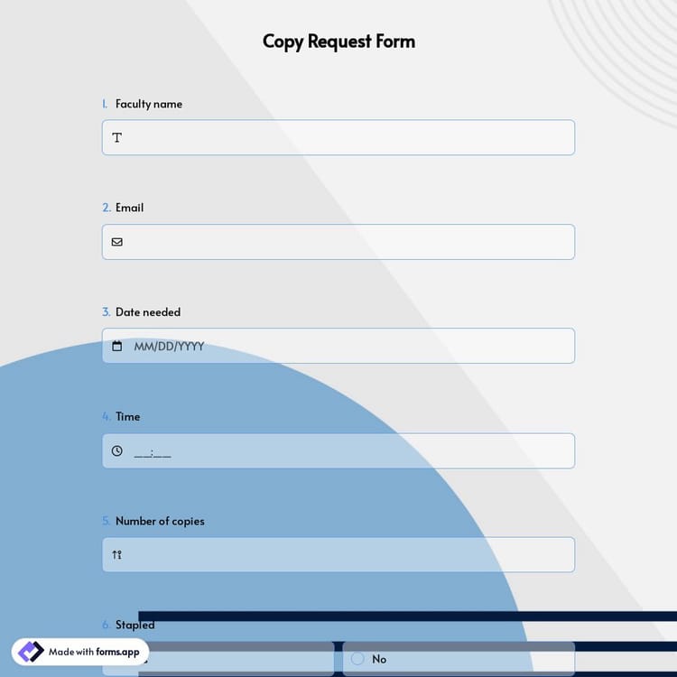 Copy Request Form