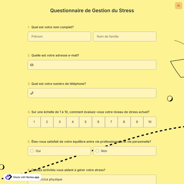 Questionnaire de Gestion du Stress