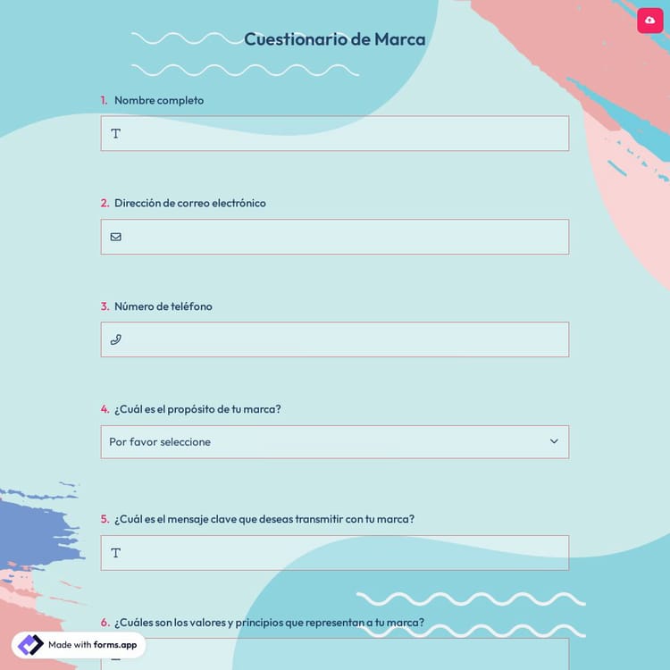 Cuestionario de Marca